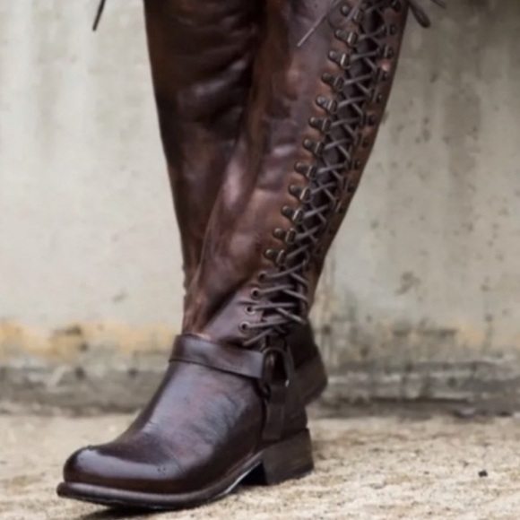 Bedstu Bed Stu Bed|Stu Burnley Cobbler Teak Brown Zipper Lace New Box Womens 10 - Picture 14 of 16